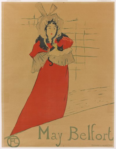 May Belfort, 1895 by Henri de Toulouse Lautrec
